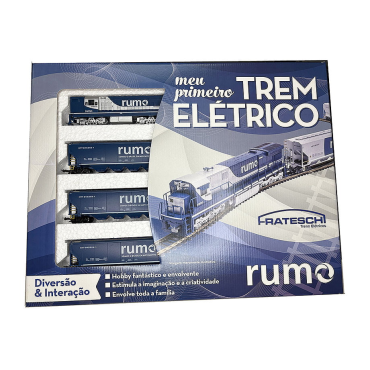 KIT MEU PRIMEIRO TREM ELÉTRICO TREM DE CARGA RUMO FRATESCHI FRA 6526